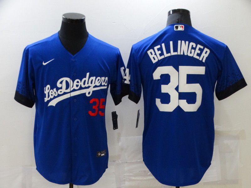Men Los Angeles Dodgers #35 Bellinger Blue City Edition Game Nike 2021 MLB Jerseys->los angeles dodgers->MLB Jersey